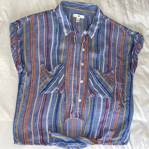 BP. Short sleeve button blouse